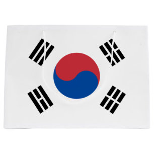 Grand Sac Cadeau Drapeau de la Corée du Sud (ROK)
