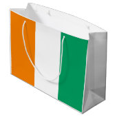 Grand Sac Cadeau Drapeau de la Côte d'Ivoire (Dos Angle)