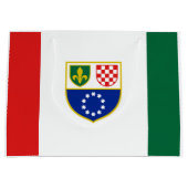 Grand Sac Cadeau Drapeau de la Fédération de Bosnie (Devant)