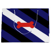 Grand Sac Cadeau Drapeau de la fierté de jeu de chiot (Devant)
