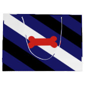 Grand Sac Cadeau Drapeau de la fierté de jeu de chiot (Dos)