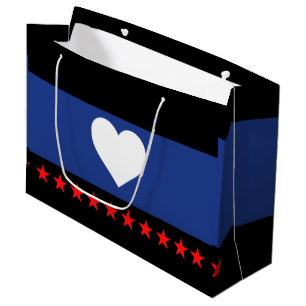 Grand Sac Cadeau Drapeau de la fierté du pied
