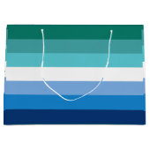 Grand Sac Cadeau Drapeau de la fierté masculine gay (Devant)