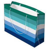 Grand Sac Cadeau Drapeau de la fierté masculine gay (Dos Angle)