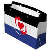 Grand Sac Cadeau Drapeau de la fierté Switch (Dos Angle)