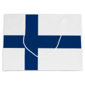 Grand Sac Cadeau Drapeau de la Finlande (Devant)