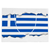 Grand Sac Cadeau Drapeau de la Grèce (Dos)