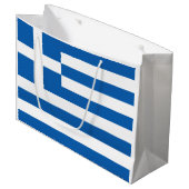 Grand Sac Cadeau Drapeau de la Grèce (Devant Angle)