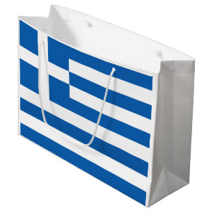 Grand Sac Cadeau Drapeau de la Grèce