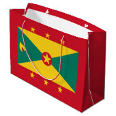 Grand Sac Cadeau Drapeau de la Grenade (Dos Angle)