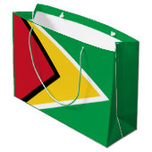 Grand Sac Cadeau Drapeau de la Guyane (Dos Angle)