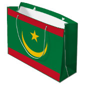Grand Sac Cadeau Drapeau de la Mauritanie (Dos Angle)