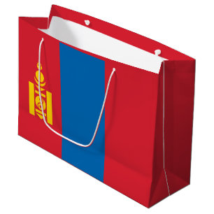 Grand Sac Cadeau Drapeau de la Mongolie