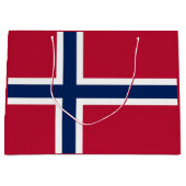 Grand Sac Cadeau Drapeau de la Norvège (Devant)
