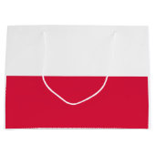 Grand Sac Cadeau Drapeau de la Pologne (Devant)