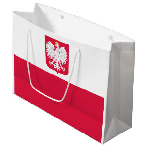 Grand Sac Cadeau Drapeau de la Pologne