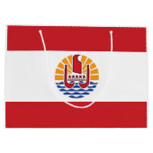 Grand Sac Cadeau Drapeau de la Polynésie française (Dos)