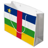Grand Sac Cadeau Drapeau de la République centrafricaine (Dos Angle)