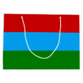 Grand Sac Cadeau Drapeau de la République de Karelia (Dos)