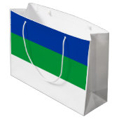 Grand Sac Cadeau Drapeau de la République Komi (Dos Angle)
