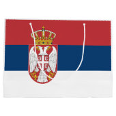 Grand Sac Cadeau Drapeau de la Serbie (Dos)