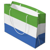 Grand Sac Cadeau drapeau de la Sierra Leone (Dos Angle)