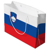 Grand Sac Cadeau Drapeau de la Slovénie (Dos Angle)