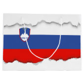 Grand Sac Cadeau Drapeau de la Slovénie (Dos)