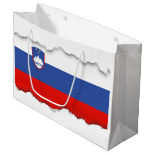 Grand Sac Cadeau Drapeau de la Slovénie