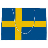 Grand Sac Cadeau Drapeau de la Suède (Dos)