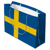 Grand Sac Cadeau Drapeau de la Suède (Dos Angle)