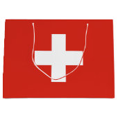 Grand Sac Cadeau Drapeau de la Suisse (Devant)
