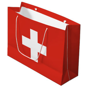 Grand Sac Cadeau Drapeau de la Suisse