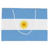 Grand Sac Cadeau Drapeau de l'Argentine (Dos)