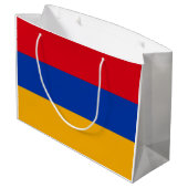 Grand Sac Cadeau Drapeau de l'Arménie (Dos Angle)