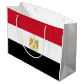 Grand Sac Cadeau Drapeau de l'Égypte (Dos Angle)