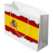 Grand Sac Cadeau Drapeau de l'Espagne (Dos Angle)