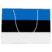 Grand Sac Cadeau Drapeau de l'Estonie (Dos)