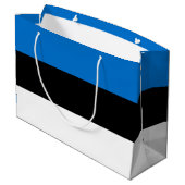 Grand Sac Cadeau Drapeau de l'Estonie (Dos Angle)