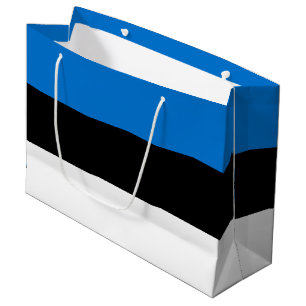 Grand Sac Cadeau Drapeau de l'Estonie