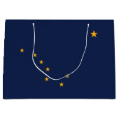 Grand Sac Cadeau Drapeau de l'État d'Alaska (Devant)