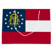 Grand Sac Cadeau Drapeau de l'État de Géorgie (Devant)