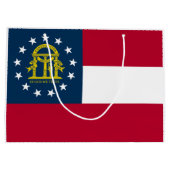 Grand Sac Cadeau Drapeau de l'État de Géorgie (Dos)