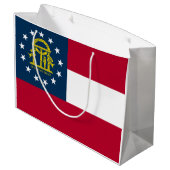 Grand Sac Cadeau Drapeau de l'État de Géorgie (Dos Angle)