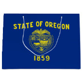 Grand Sac Cadeau Drapeau de l'État de l'Oregon (Devant)