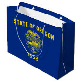 Grand Sac Cadeau Drapeau de l'État de l'Oregon (Dos Angle)