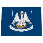 Grand Sac Cadeau Drapeau de l'État de Louisiane (Devant)