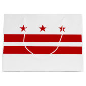 Grand Sac Cadeau Drapeau de l'État de Washington DC (Devant)
