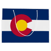 Grand Sac Cadeau Drapeau de l'État du Colorado (Dos)
