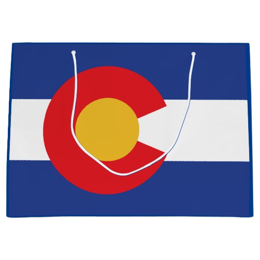 Grand Sac Cadeau Drapeau de l'État du Colorado (Devant)